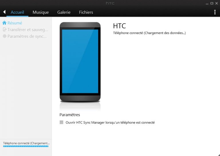 using htc sync manager
