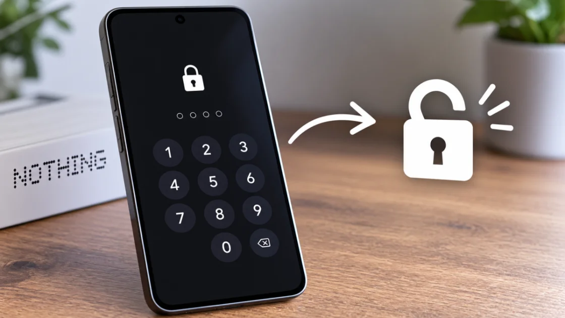 Code ou schéma oublié sur un Nothing Phone : comment débloquer son téléphone