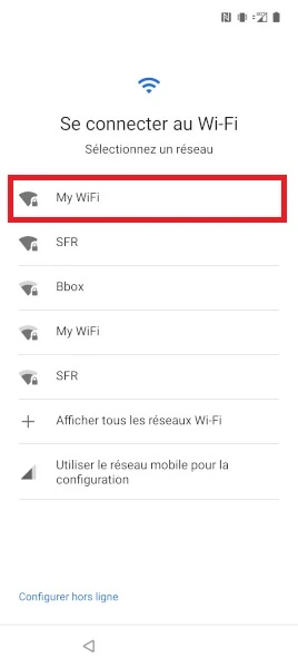 Connexion à un réseau Wi-Fi