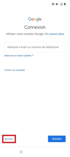 Connexion à votre compte Google