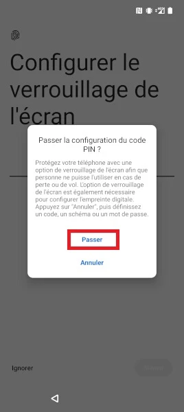 Configurer un verrouillage de l’écran