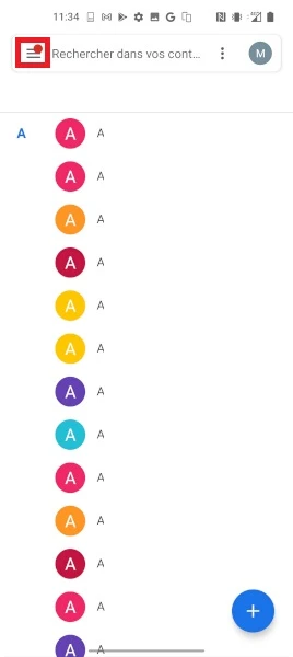Importer des contacts depuis la carte SIM