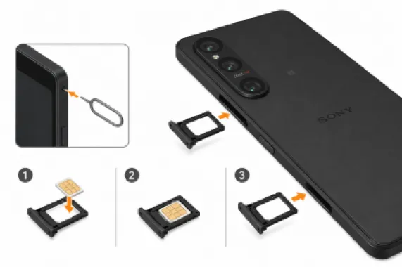 Comment insérer la carte SIM dans le Sony Xperia 1 VI ?
