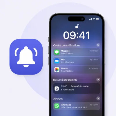 Gérer ses notifications sur iPhone : Centre, Résumé et aperçus