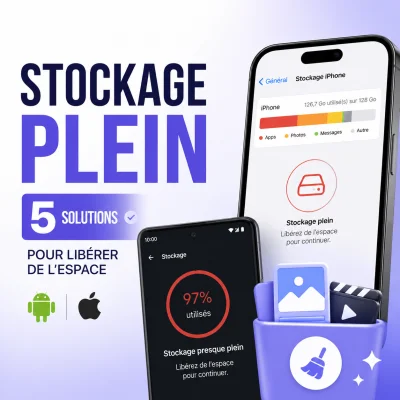 Stockage plein : 5 solutions pour libérer de l'espace sur Android et iPhone