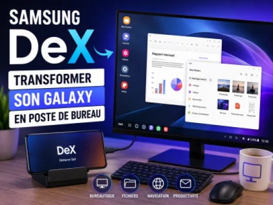 Samsung DeX : transformer son Galaxy en poste de bureau