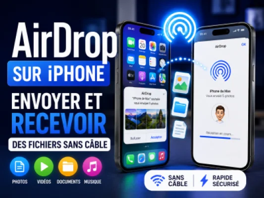 AirDrop sur iPhone : envoyer et recevoir des fichiers sans câble