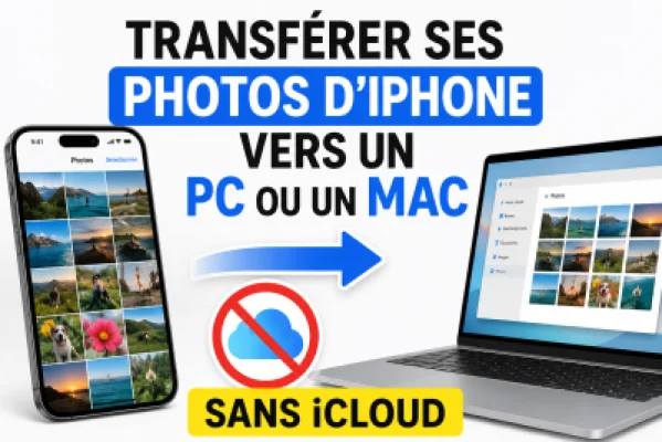 Transférer ses photos d'iPhone vers un PC ou un Mac sans iCloud
