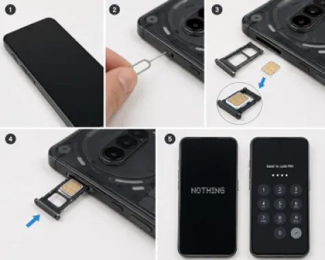 Comment insérer la carte SIM dans le Nothing Phone (3a) Pro ?