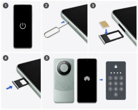 Comment insérer la carte SIM dans le Huawei Mate 60 ?