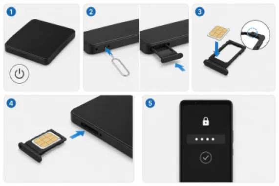 Comment insérer la carte SIM dans le Sony Xperia 1 VII ?