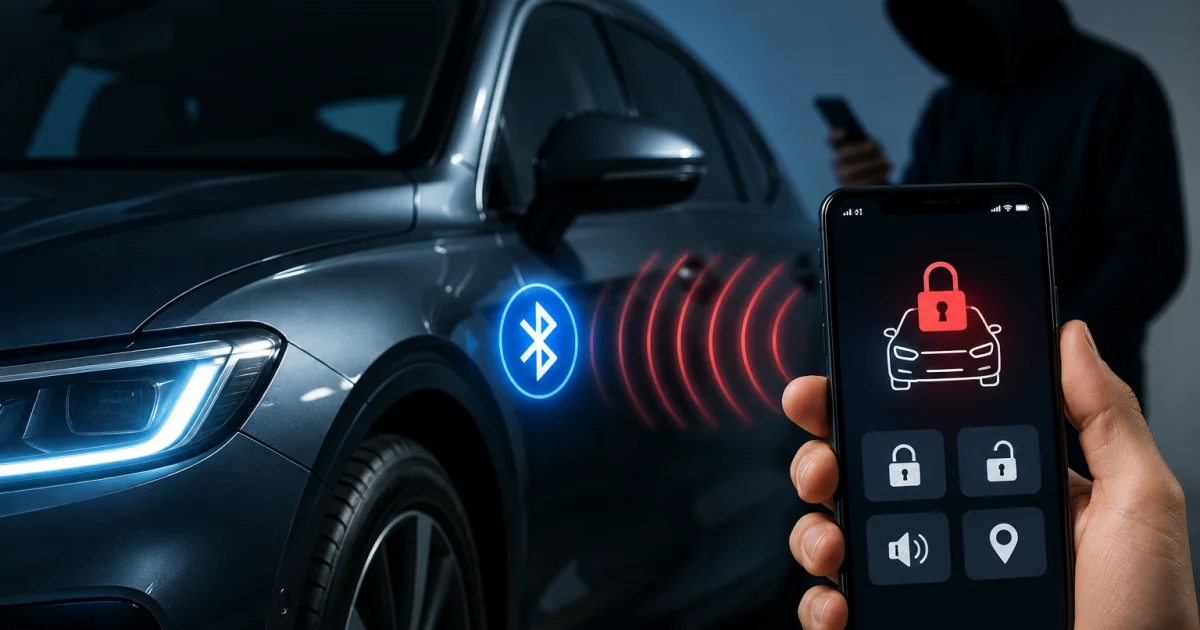 Voiture piratée en Bluetooth : ce que l'appli de votre alarme sait faire (et comment vous protéger)