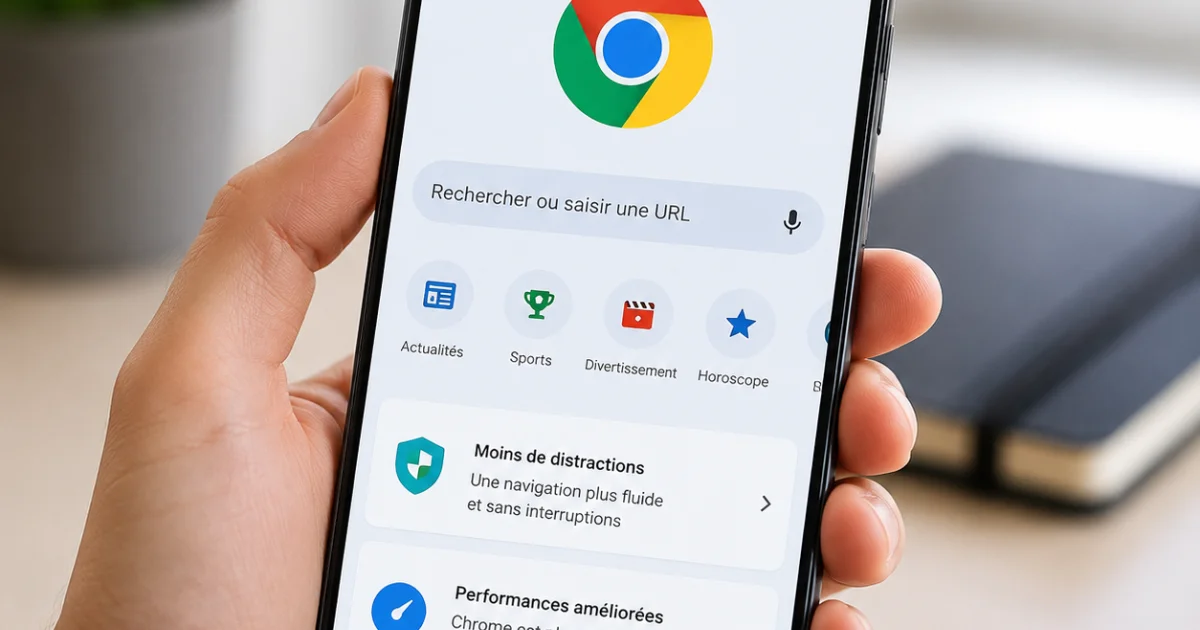 Chrome sur Android moins saccadé et moins envahissant : ce qui change vraiment