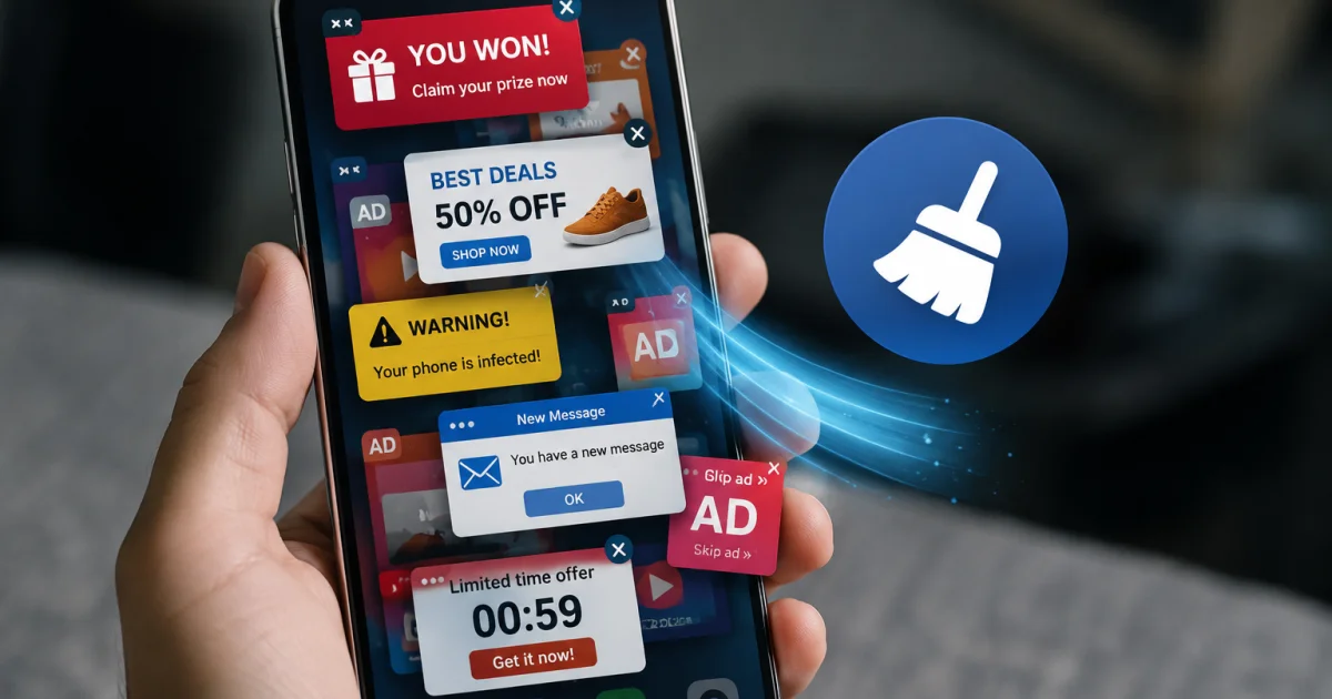 Téléphone envahi de pubs : comment le nettoyer durablement