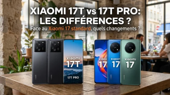 Xiaomi 17T et 17T Pro face aux Xiaomi 17 : quelles différences ?