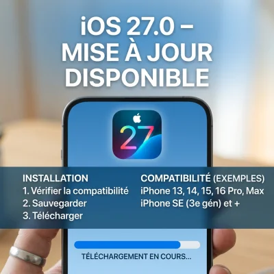 iOS 27 : comment l'installer sur son iPhone et quels modèles sont compatibles