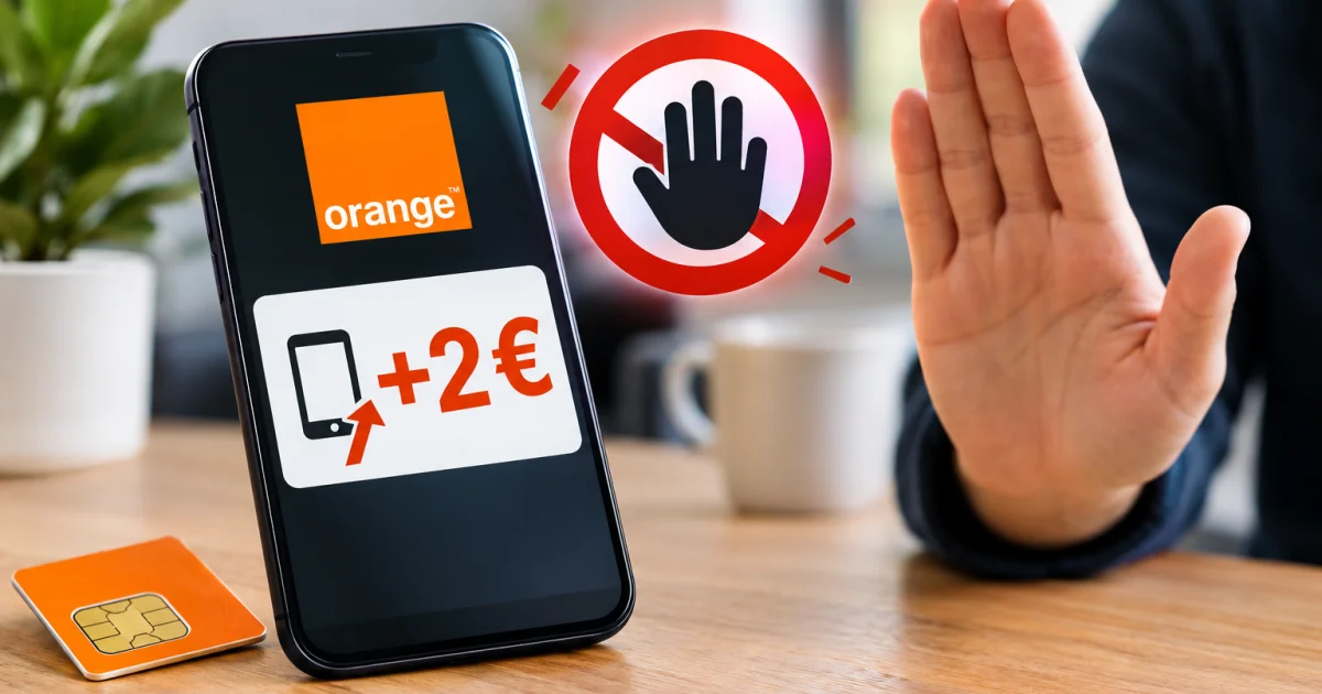 Facture Orange qui grimpe de 2 € : combien vous paierez et comment refuser
