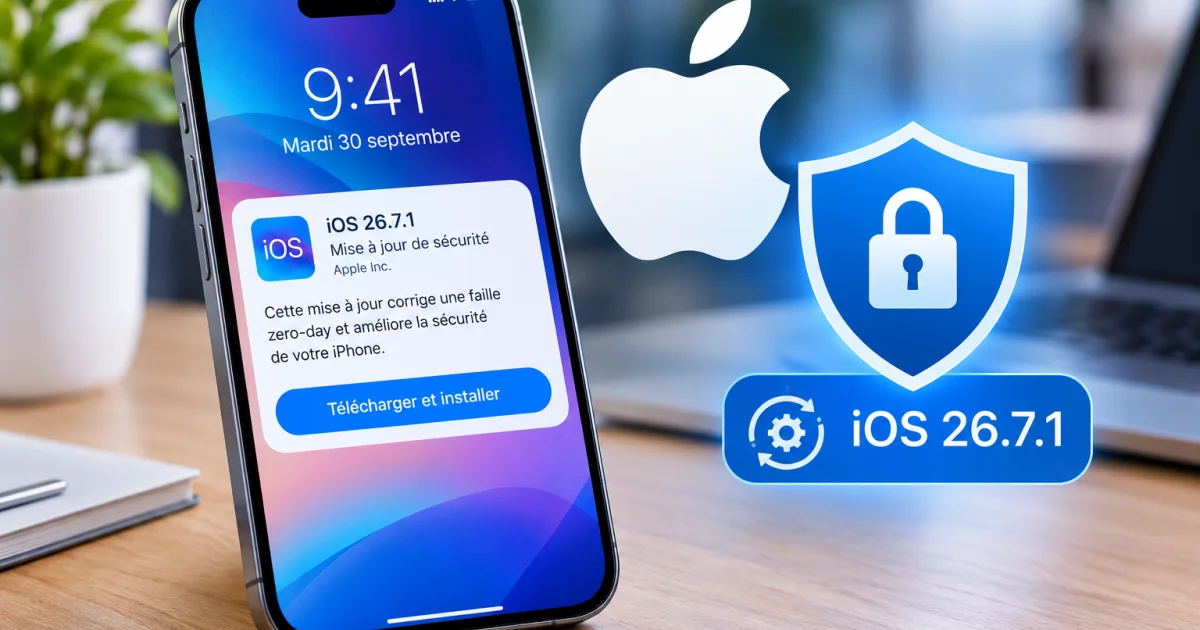 iPhone : Apple corrige une faille zero-day avec iOS 26.7.1