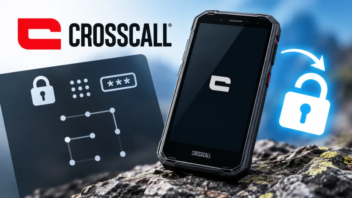 Code, schéma ou mot de passe oublié sur Crosscall : comment débloquer son téléphone