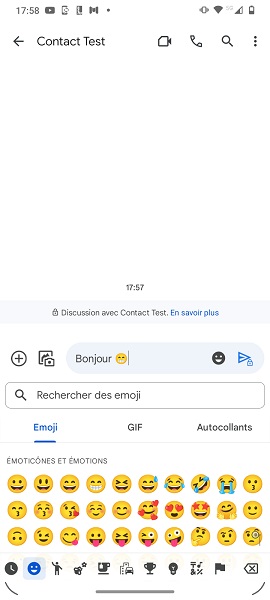 Envoi et réception de messages