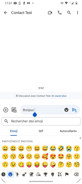 Envoi et réception de messages