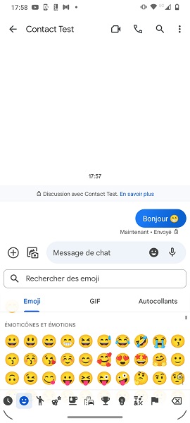 Envoi et réception de messages