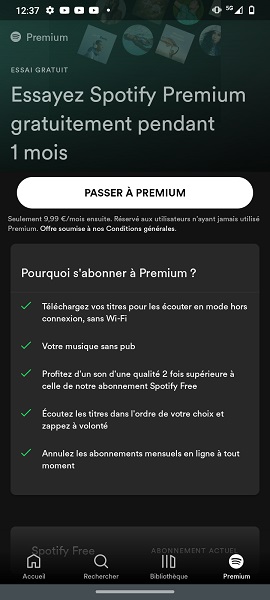Options gratuites et payantes