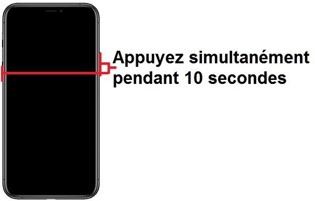 Forcer l’allumage de mon iPhone XS Max ?
