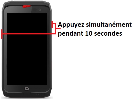 Forcer l’allumage de mon Crosscall Action X3 ?