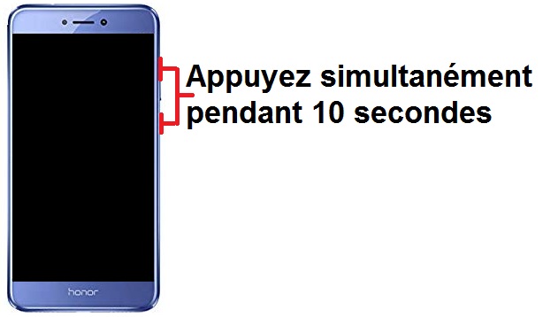 Forcer l’allumage de mon Honor 8 ?
