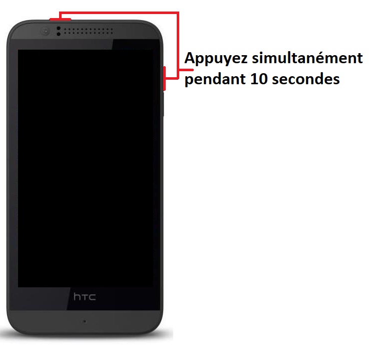 Forcer l’allumage de mon HTC Desire 510 ?