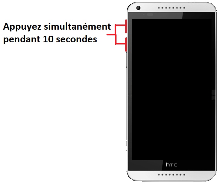 Forcer l’allumage de mon HTC Desire 816 ?