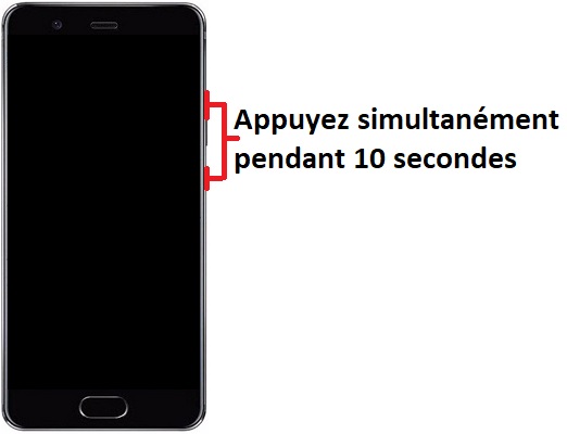 Forcer le redémarrage du Huawei P10