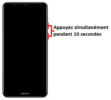 Forcer le redémarrage du Huawei Y9 2018