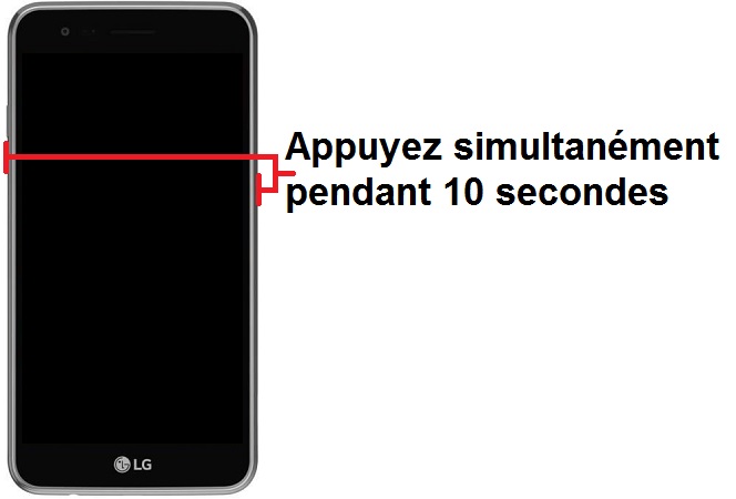 Forcer l’allumage de mon LG K4 ?