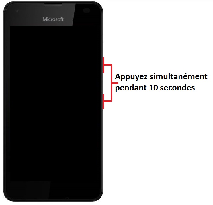 Forcer l’allumage de mon Microsoft Lumia 550 ?