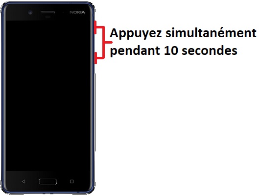 Forcer l’allumage de mon Nokia 8 ?