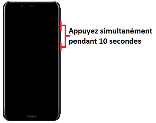 Forcer l’allumage de mon Nokia 5.1 ?