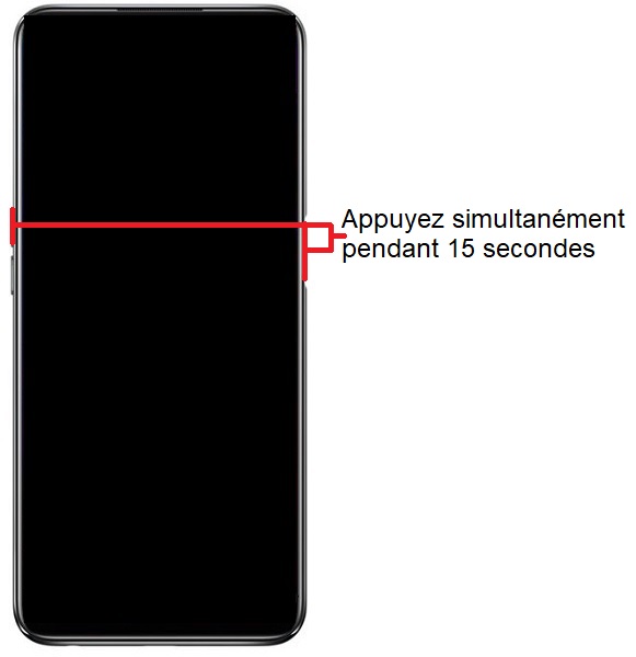 Forcer le redémarrage du OPPO A74 5G