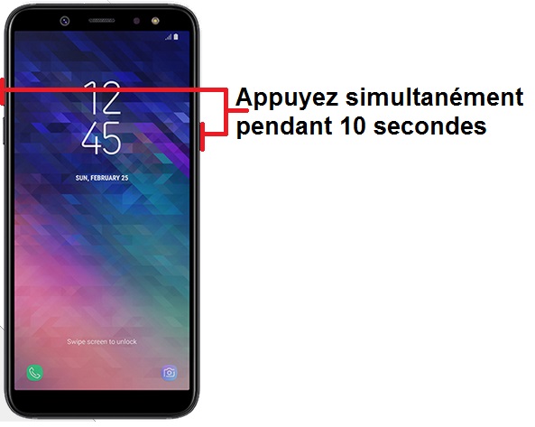 Forcer l’allumage de mon Samsung Galaxy A6 ?