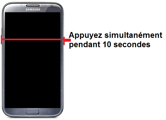 Forcer l’allumage de mon Samsung Galaxy Note 2 ?
