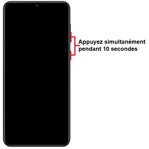 Forcer le redémarrage du Samsung Galaxy A03