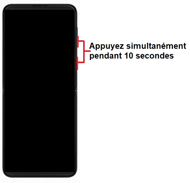 Forcer le redémarrage du Samsung Galaxy Z Flip 3