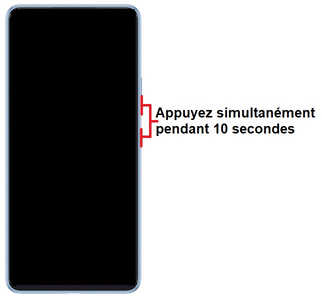 Forcer le redémarrage du Samsung Galaxy A53