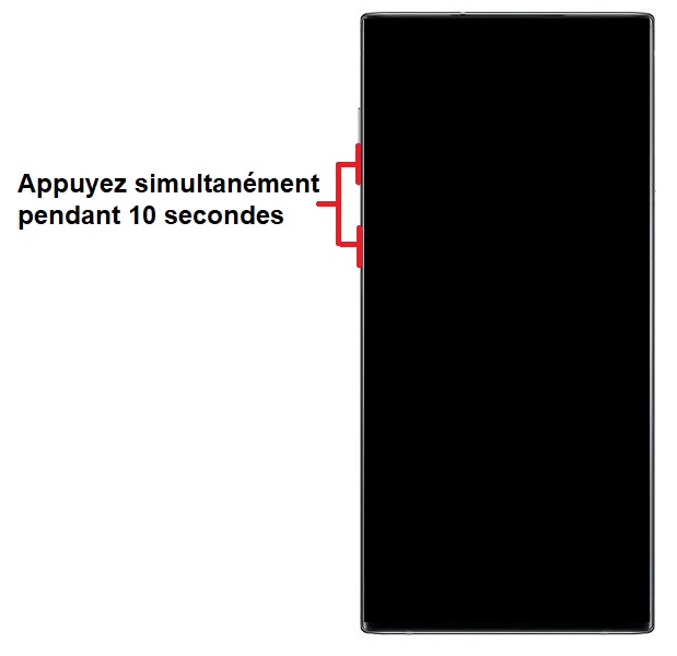 Forcer le redémarrage du Samsung Galaxy Note 10