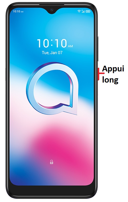 Comment éteindre son Alcatel 3L 2020 ?