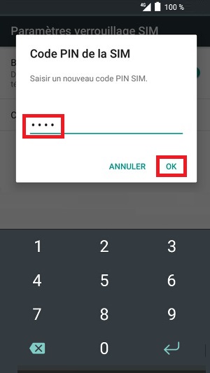 Changer votre code PIN de son Alcatel pop 3.