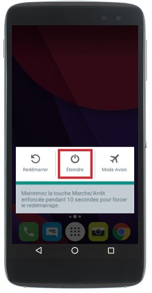 Comment éteindre son Alcatel Idol 4 ?