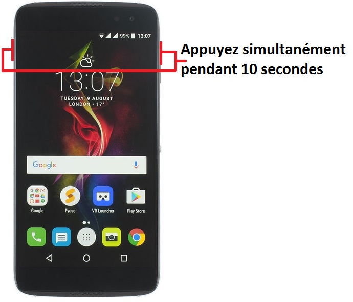 Forcer l’arrêt mon Alcatel Idol 4 ?