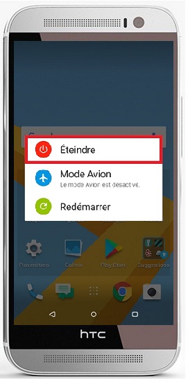 Comment éteindre son HTC M8 ?